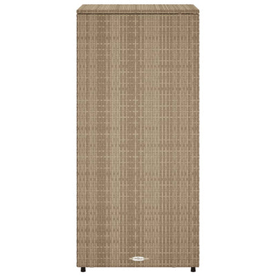 Puutarhan säilytyskaappi beige 50x55x115 cm polyrottinki