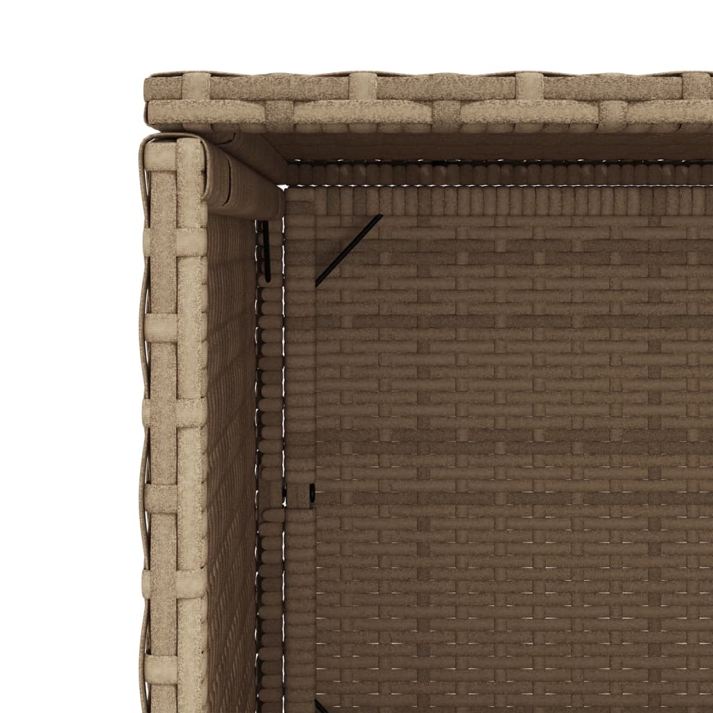 Beige puutarhan säilytyskaappi Alecsandrina 50x55x115cm (polyrottinki)