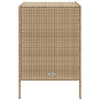 Beige puutarhan säilytyskaappi Rufino 55x59x80cm (polyrottinki)