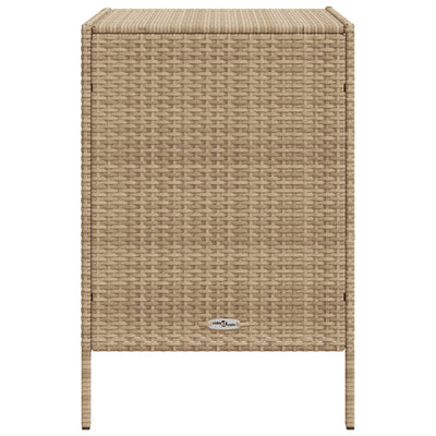 Puutarhan säilytyskaappi beige 55x59x80 cm polyrottinki