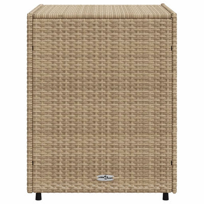 Puutarhan säilytyskaappi beige 55x59x69 cm polyrottinki