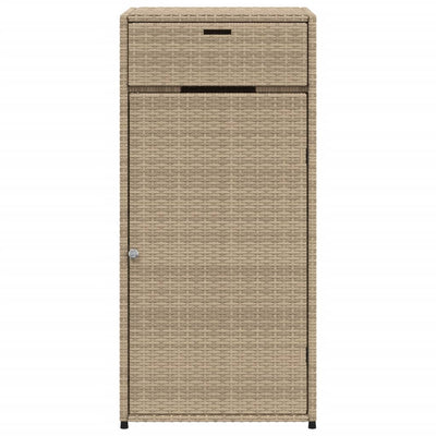 Puutarhan säilytyskaappi beige 55x55x111 cm polyrottinki