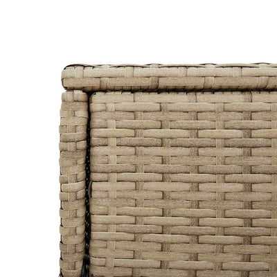 Beige puutarhan säilytyskaappi Calhoun 105x55x113cm (polyrottinki)