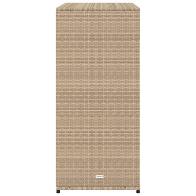 Beige puutarhan säilytyskaappi Calhoun 105x55x113cm (polyrottinki)