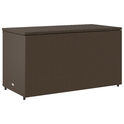 Puutarhan säilytyskaappi ruskea 110x55x60,5 cm polyrottinki