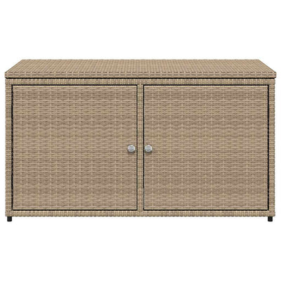 Beige puutarhan säilytyskaappi Shaniece 110x55x60,5cm (polyrottinki)