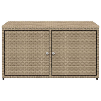 Puutarhan säilytyskaappi beige 110x55x60,5 cm polyrottinki