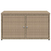 Beige puutarhan säilytyskaappi Shaniece 110x55x60,5cm (polyrottinki)