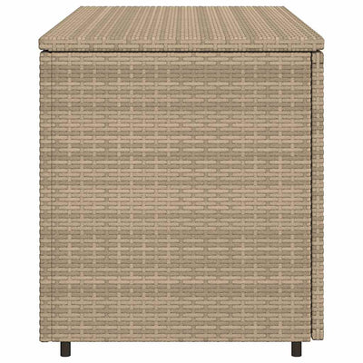 Beige puutarhan säilytyskaappi Shaniece 110x55x60,5cm (polyrottinki)