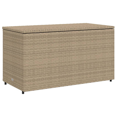 Puutarhan säilytyskaappi beige 110x55x60,5 cm polyrottinki