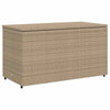 Beige puutarhan säilytyskaappi Shaniece 110x55x60,5cm (polyrottinki)