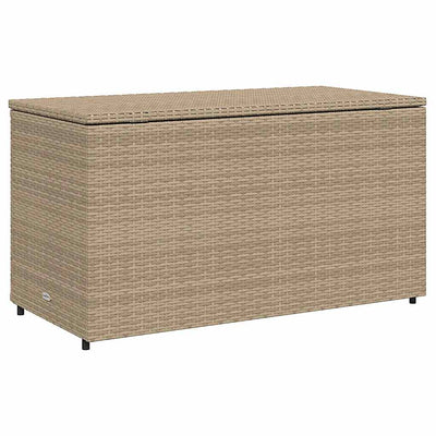 Beige puutarhan säilytyskaappi Shaniece 110x55x60,5cm (polyrottinki)