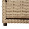 Puutarhan säilytyskaappi beige 110x55x60,5 cm polyrottinki