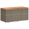 Harmaa puutarhan säilytyslaatikko Hatcu 110x50x54cm (polyrottinki)