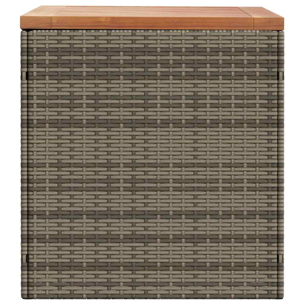 Harmaa puutarhan säilytyslaatikko Hatcu 110x50x54cm (polyrottinki)