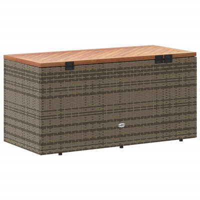 Puutarhan säilytyslaatikko harmaa 110x50x54 cm polyrottinki