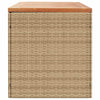 Beige puutarhan säilytyslaatikko Hatcu 220x50x54cm (polyrottinki)