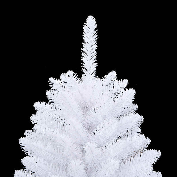 Tekojoulukuusi 150 LED-valoilla Valkoinen 120 cm PVC ja metalli