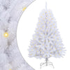 Tekojoulukuusi 150 LED-valoilla Valkoinen 150 cm PVC ja metalli