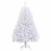 Tekojoulukuusi 150 LED-valoilla Valkoinen 150 cm PVC ja metalli