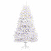 Tekojoulukuusi 300 LED-valoilla Valkoinen 180 cm PVC ja metalli