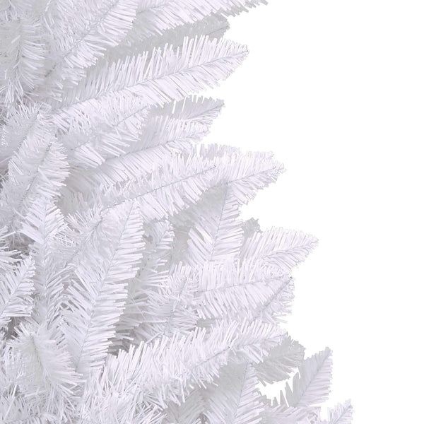 Tekojoulukuusi 300 LED-valoilla Valkoinen 210 cm PVC ja metalli