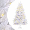 Tekojoulukuusi 300 LED-valoilla Valkoinen 210 cm PVC ja metalli