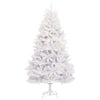 Tekojoulukuusi 300 LED-valoilla Valkoinen 210 cm PVC ja metalli