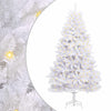 Tekojoulukuusi 300 LED-valoilla Valkoinen 270 cm PVC ja metalli