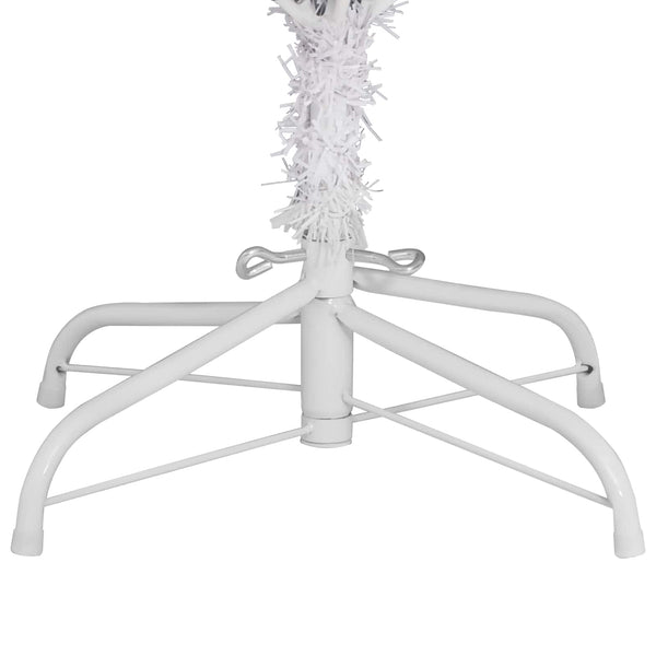 Tekojoulukuusi 300 LED-valoilla Valkoinen 300 cm PVC ja metalli