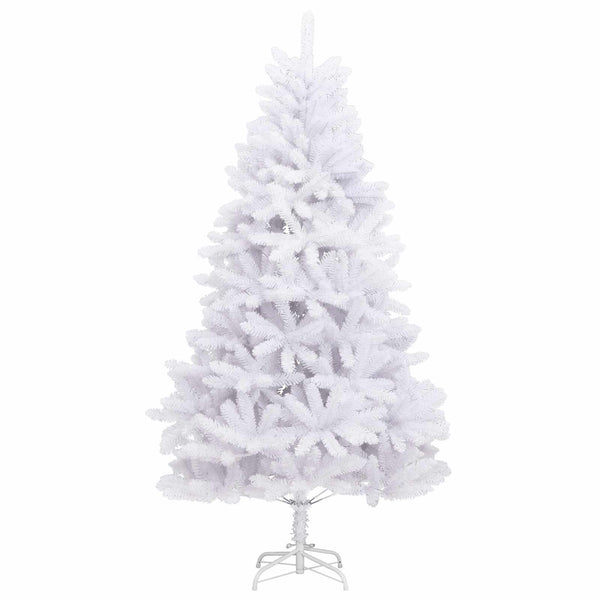 Tekojoulukuusi 210 cm PVC ja teräs valkoinen