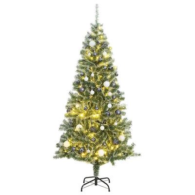 Tekojoulukuusi Russell 210cm (300 led-valoa joulupallot ja lumihuurre)