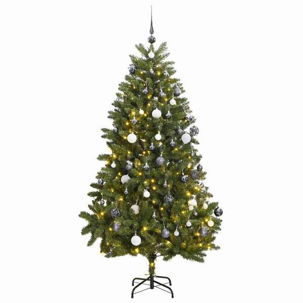 Tekojoulukuusi saranoilla 300 LED-valoa ja joulupalloa 300 cm