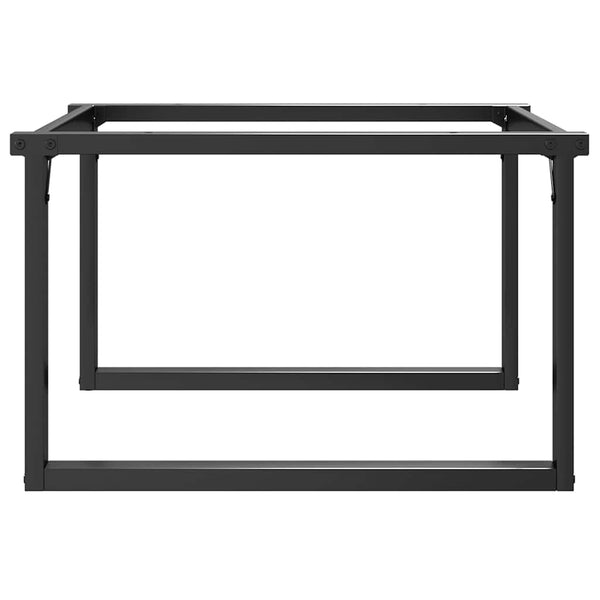 Sohvapöydän jalat O-muoto 70x60x43 cm terästä
