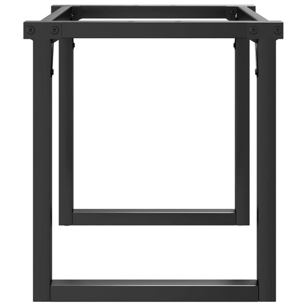 Sohvapöydän jalat O-muoto 70x30x43 cm terästä