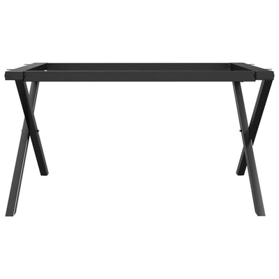 Sohvapöydän jalat X-muoto 80x70x43 cm valurauta