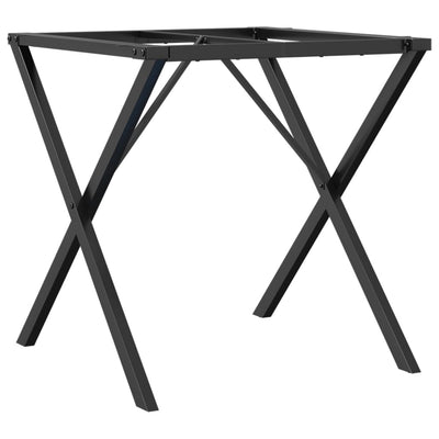 Ruokapöydän jalat X-muoto 70x70x73 cm valurauta