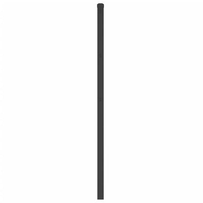 Metallinen sängynpääty musta 100 cm