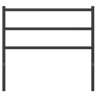 Metallinen sängynpääty musta 107 cm