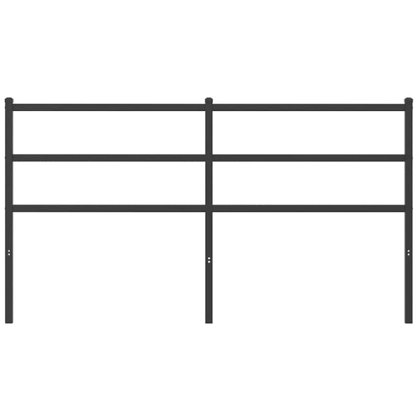 Metallinen vaihtopääty musta 150 cm