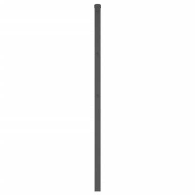 Metallinen sängynpääty musta 200 cm