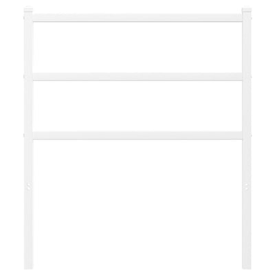 Valkoinen metallinen sängynpääty Badite 75cm