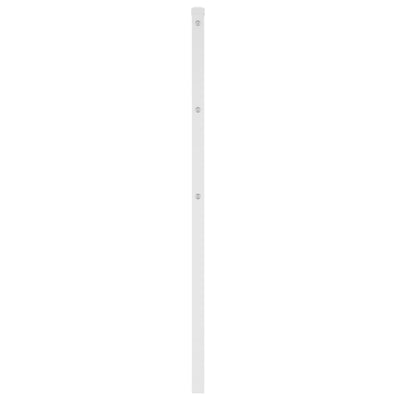 Metallinen sängynpääty valkoinen 75 cm
