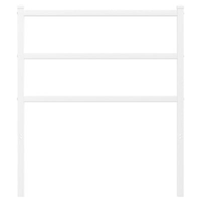 Valkoinen metallinen sängynpääty Badite 80cm