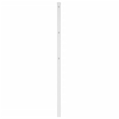 Metallinen sängynpääty valkoinen 80 cm