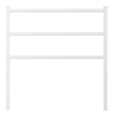 Valkoinen metallinen sängynpääty Badite 90cm