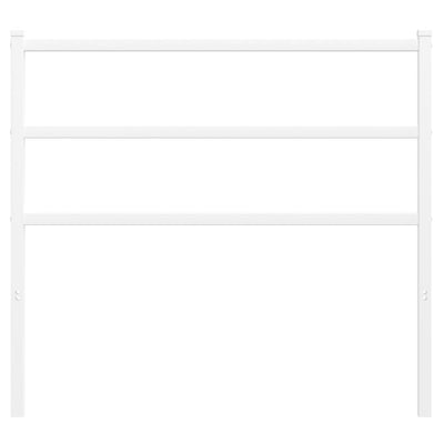 Valkoinen metallinen sängynpääty Badite 100cm