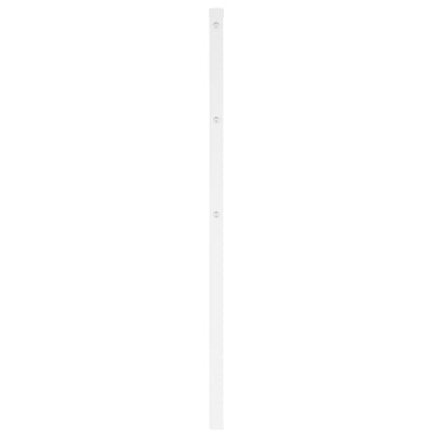 Metallinen sängynpääty valkoinen 100 cm