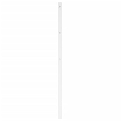 Metallinen sängynpääty valkoinen 107 cm