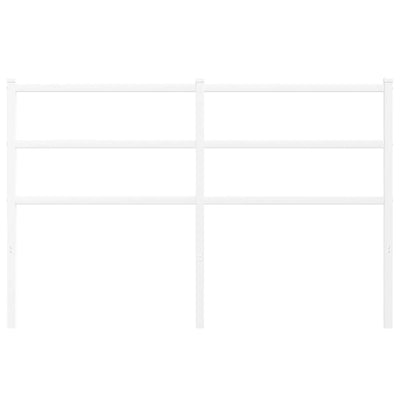 Valkoinen metallinen sängynpääty Badite 135cm